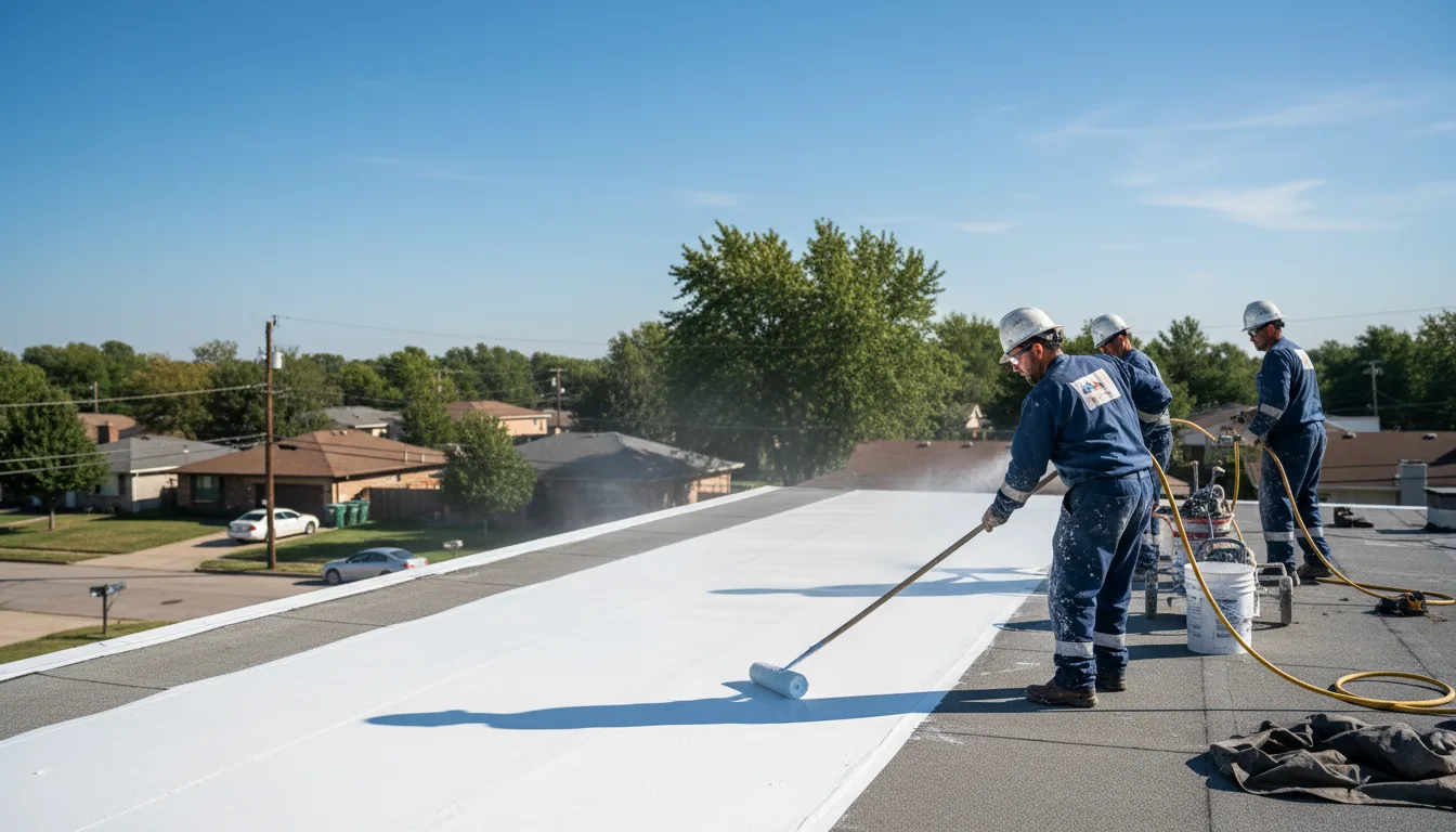 Commercial roof coating in Hiram, GA near me